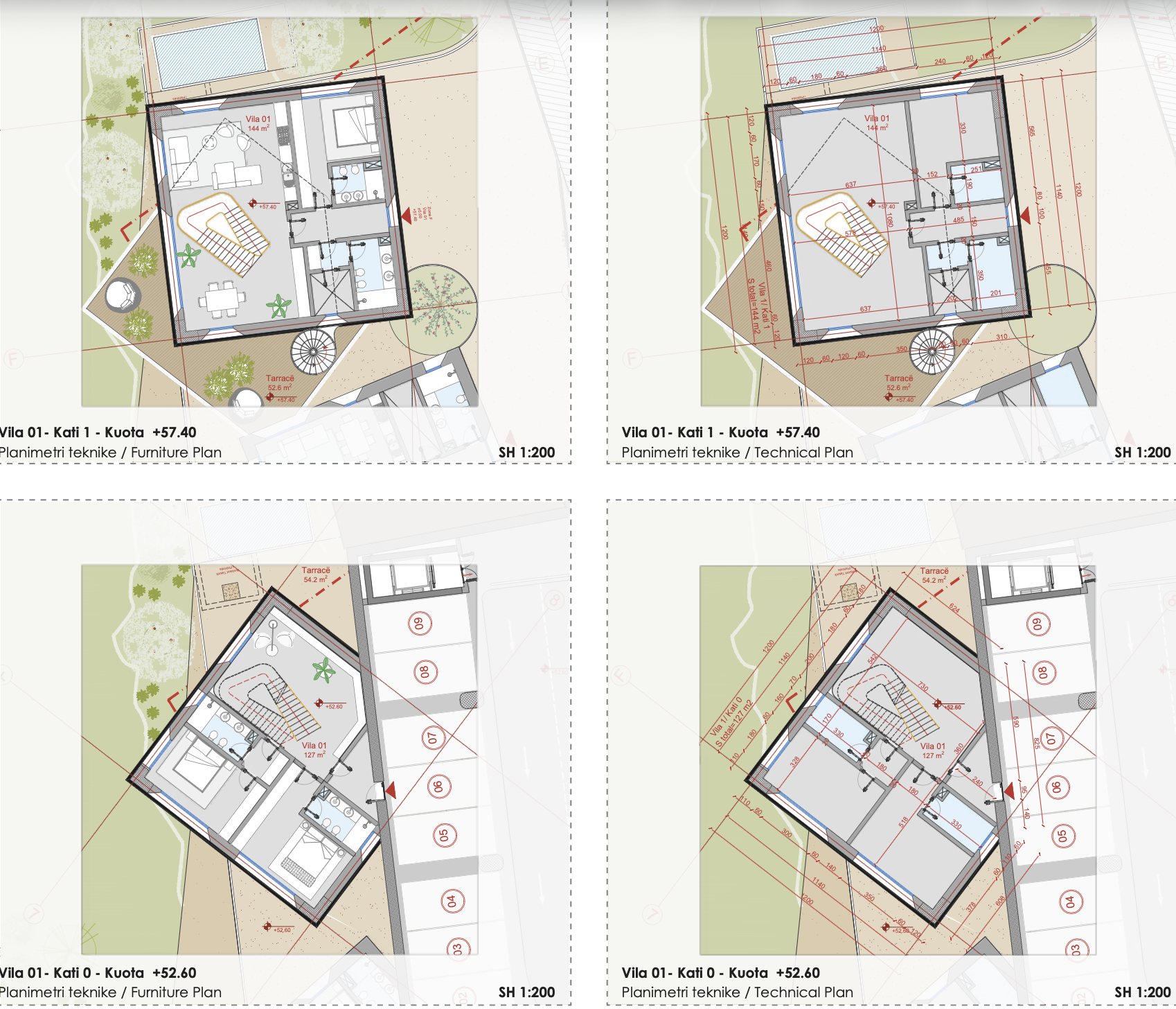 Zone F — Villa Detailed Plans
